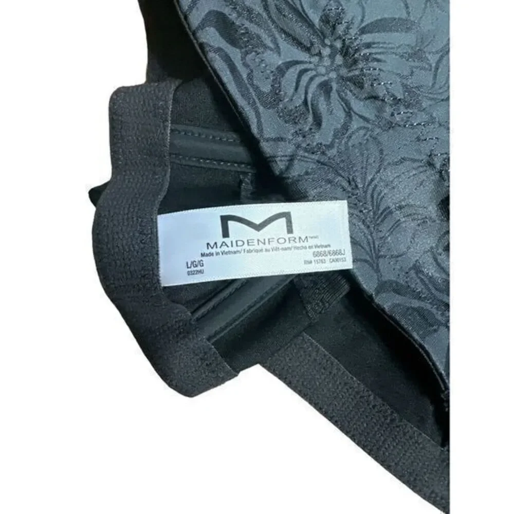 Maidenform Women's‎ Tummy Solution Firm Waist Nipper Shapewear Size Large Black
